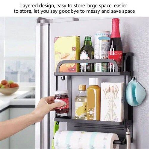 Magnetic Seasoning Rack Seasoning Organizer With Paper