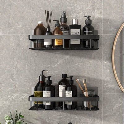 Bathroom Shelves No-drill Wall Mount Corner Shelf Shower Sto