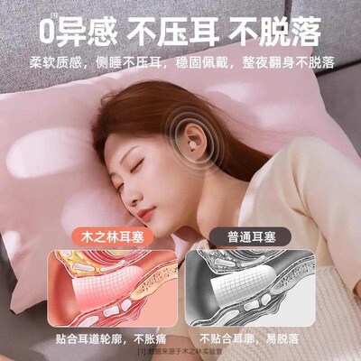 Noise-canceling earplugs for sleeping, designed to reduce no