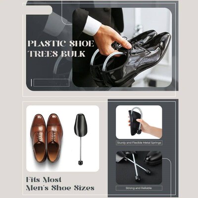 Repacego 2Pc Practical Platic Shoe ree Adjutable Length Shoe