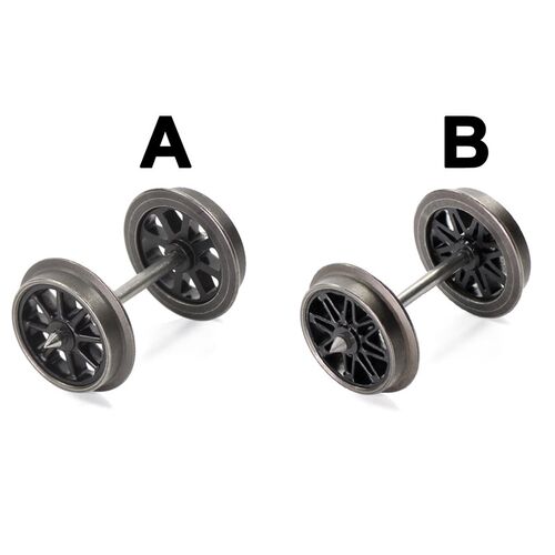 12pcs HO Scale 1:87 36 Metal Spoked Wheels for Model Train