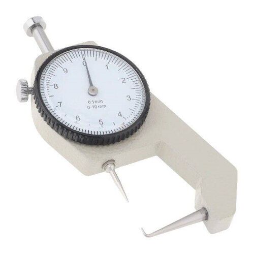 0-10mm 0.1mm Resolution Dial Thickness Gauge Leather Flim