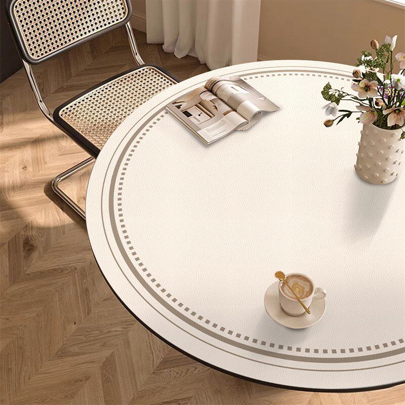 圆形pvc桌垫餐厅餐桌防水防油防烫圆桌垫子茶几皮革桌布防滑台布,居家布艺,桌布,淘宝优惠券,粉丝福利购,淘宝优惠卷