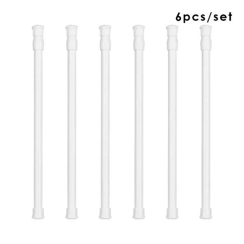 3PC Multi Purpose Net Voile Tension Curtain Rail Pole Net Ro