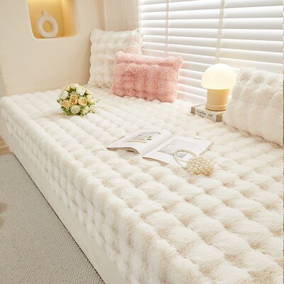 Bubble Rabbit Plush Windowsill Bay Window Mat 2025 Household