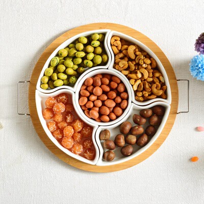 Living Room Dried Fruit Plate Snack Plate Japanese Ceramic C