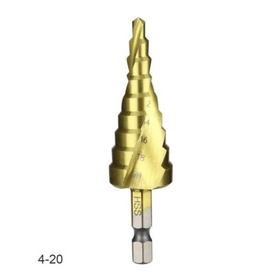 4Pcs HSS drill bit Titanium Cone Drill Hole Cutter Bit Multi