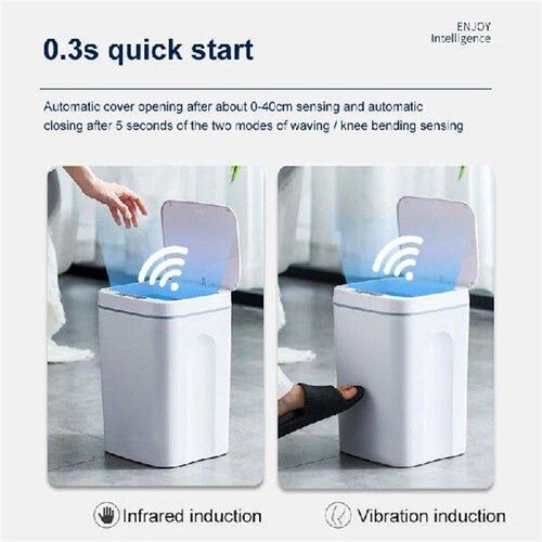 Intelligent Trash Can Durable Convenient Rechargeable