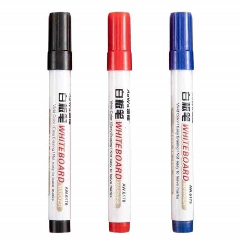Erasable whiteboard markers for teachers, water-based black,图片