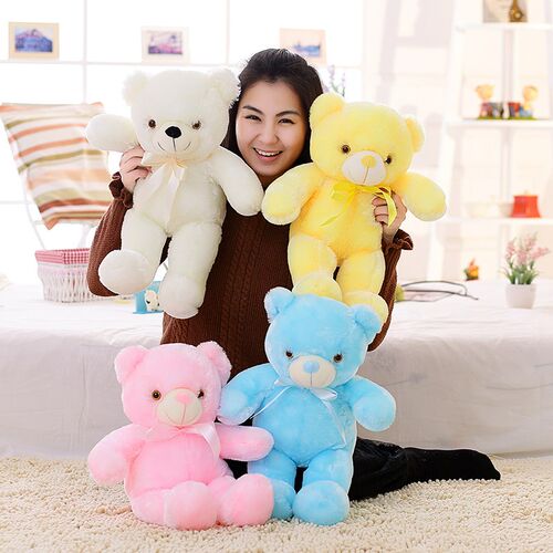 32-50cm Luminous Creative Light Up LED Teddy Bear Stuffed An