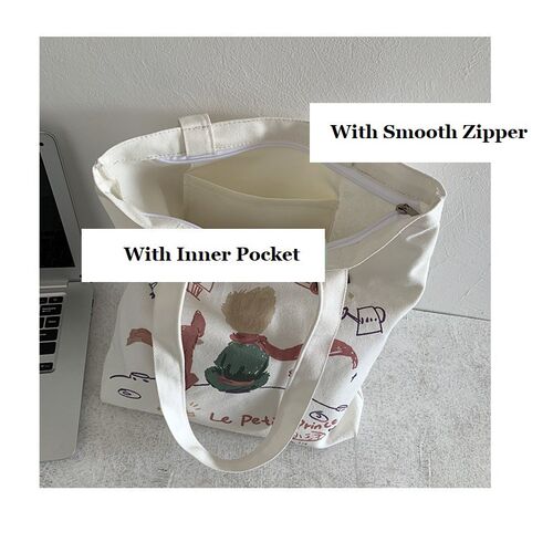 New Fashion Canvas Bag Reusable Shopping Bag Large Folding