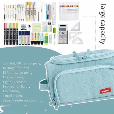 Super Big Cute Pencil Case Pencil Box Storage Bag Large Capa