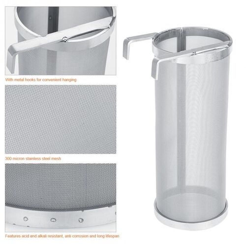 300 Micron Stainless Steel Homemade Brew Beer Hop Mesh Filte