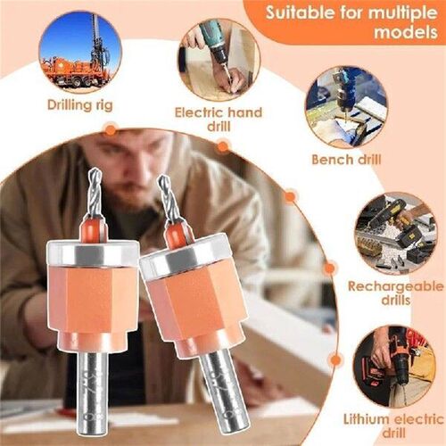 AWAH Adjustable Screw Cover With 5 Limit Countersink Drill