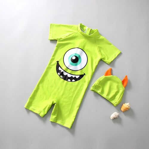 Childrens swimsuit cartoon big eyes cute boy girl baby suns