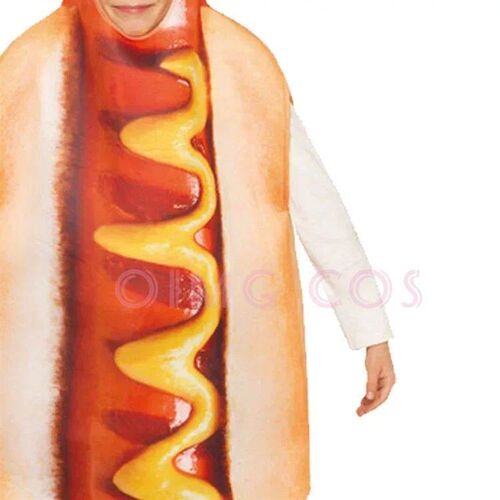 Kids Children Role Playing Hot Dog Cosplay Mexican Festival