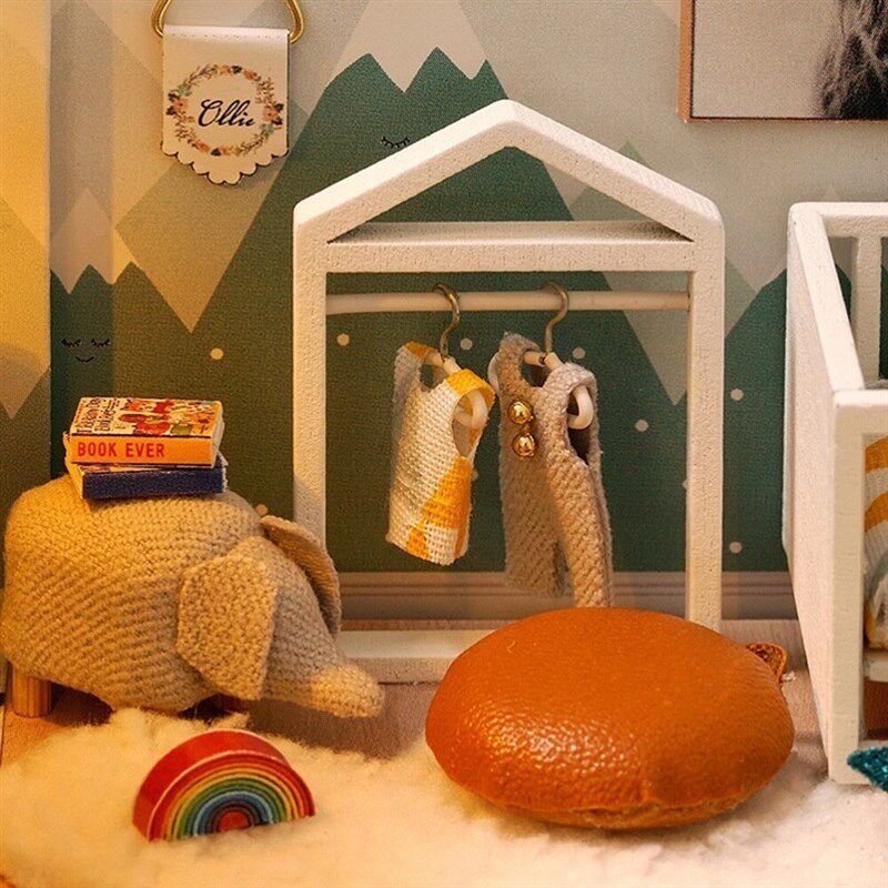 Mini House Hand Diy Assembled Model Sweet Angel Attic Wooden