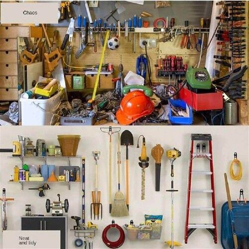 Wall Mounted Tennis Racket Storage Rack Hold 6 Racks