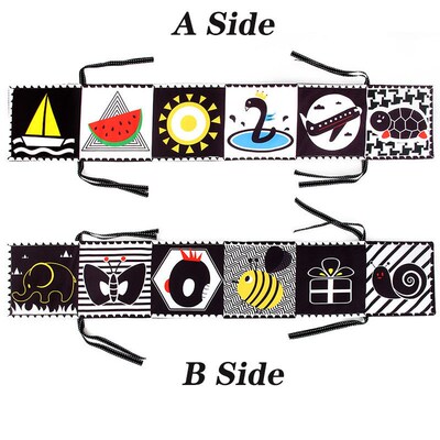 Sensory Cloth Book High Contrast Baby Toys 0-12 Months Newbo