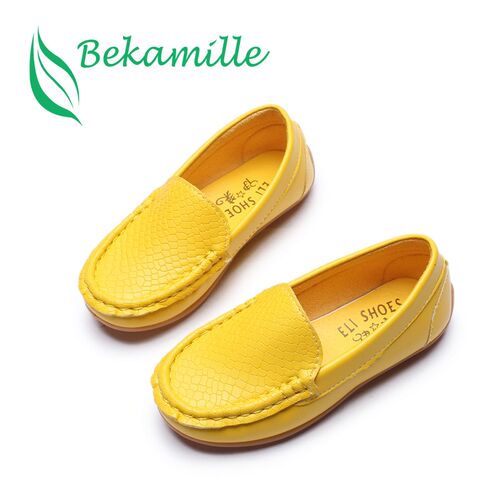 Girl Boy Leather Soft Shoes Children Kids Baby Casual Shoes