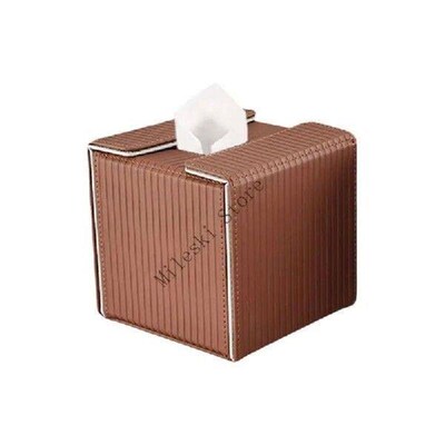 J60C Leather Tissue Holder Paper Dispenser Box Complements