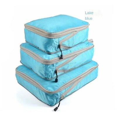 Travel Storage Bag Compressible Packing Cubes Nylon