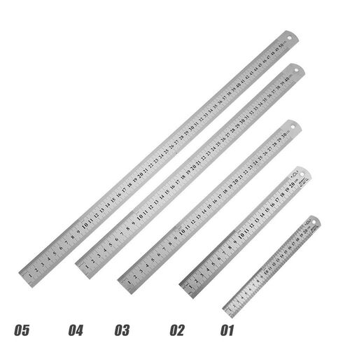 Stainless Steel Double Side Straight Ruler Metal Straight Ce
