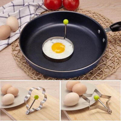 5 Style Stainless Steel Fried Egg Pancake Shaper Omelette Mo