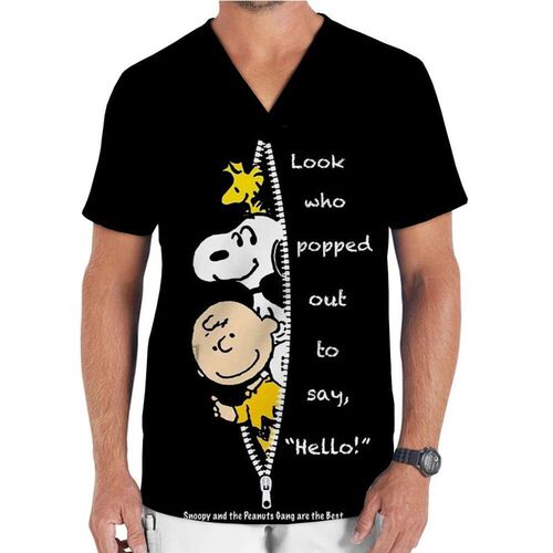 Hospital Nurse Uniforms Women Medical Uniform Print Scrub To