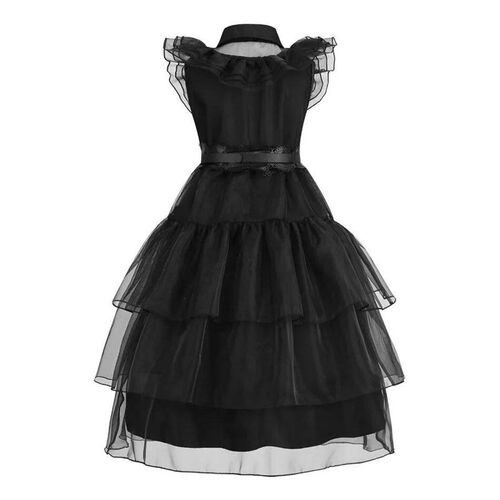 Girls Princess Dress Children Addams Party Layered Disguise