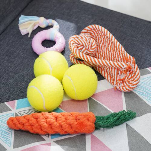 Dog Rope Ball Pull Toy with Chew cat Toys Sucker dog toy