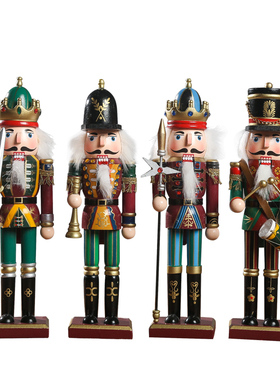 创意胡桃夹子木偶士兵摆件公仔玩偶欧式复古咖啡客厅酒吧家居摆设