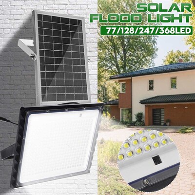 100W 150W 300W 400W Lens LED Solar Flood Light Outdoor Wall