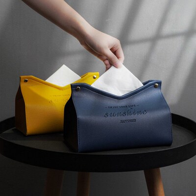 Leather Tissue Box Car Tissue Box Home Living Room Decoratio