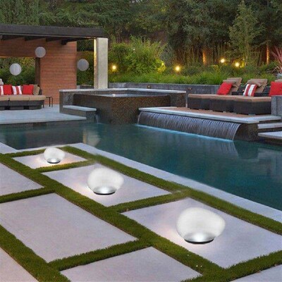 Glow Cobble Stone Optical Control Solar Garden Light Last