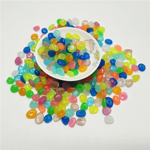 Outdoor Luminous Stones Glow In Dark Garden Pebbles Fish跨境