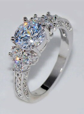 Exquisite Fashion Silver Color Engagement Rings for Women Fa