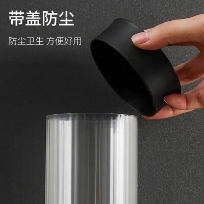 A wall-mounted cup dispenser with a dust-proof paper feature