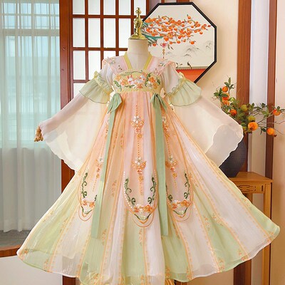 Childrens Super Fairy Summer Princess Dress Chinese Style A