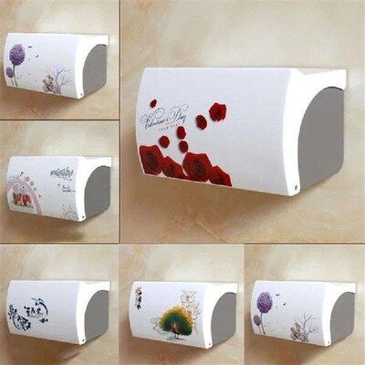 Punching Free Toilet Roll Paper Holders Tissue Box Storage