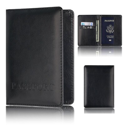 Leather Paport Holder Wallet, Travel Document Holder Organiz