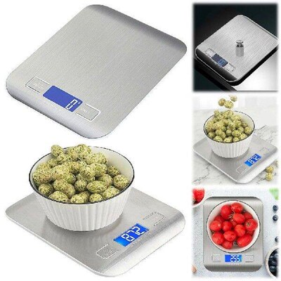 5Kg Kitchen Digital Scale Stainless Steel Precise Small