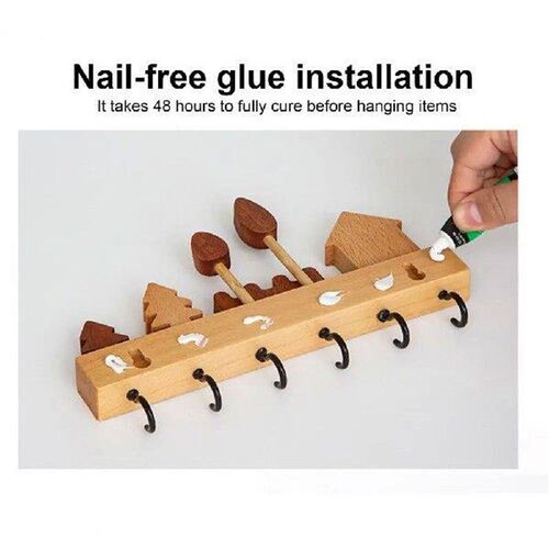Wall-mounted Storage Rack Key Hook Smooth Edge Burr Free