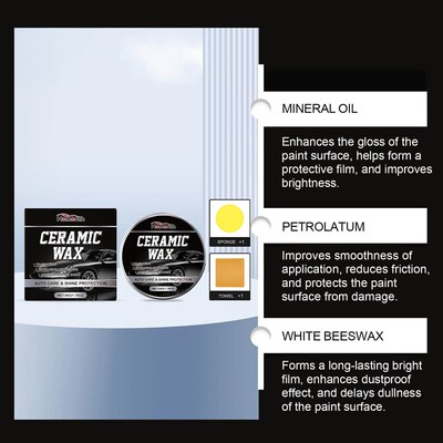 Homonth Car Care Wax Kit - Paint Polishing, Maintenance, Sta