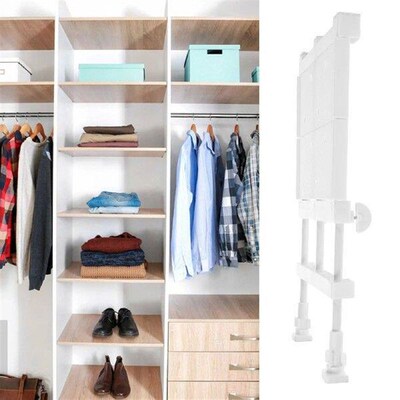 Partition Convenient Tension Shelf Closet Storage Organizer