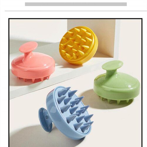 Silicone Shampoo Brush Hair Care Scalp Massage Comb For Salo