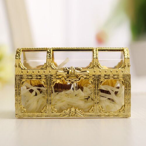 10Pcs Candy Box Pirate Treasure Chest Shape Sugar Chocolate