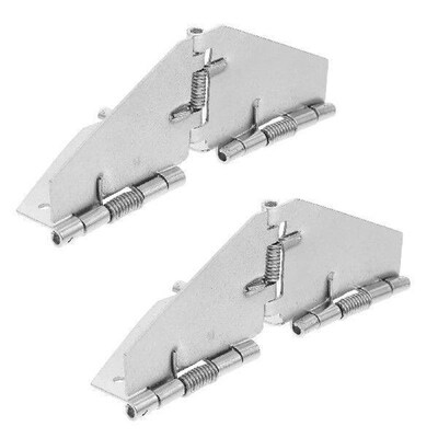 1 Set Heavy Duty Door Hinge Smooth Movement Hinge Folding