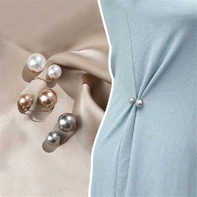 Womens Stylish Brooches Delicate Waist Big Change Pearl