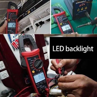 Multimeter Measuring Diode with Backlit Current Test Meter